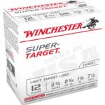 250rds - 12 Gauge Winchester Super Target 2 3/4" 1 1/8oz. 2 3/4 Dram #7 1/2 Shot Ammo
