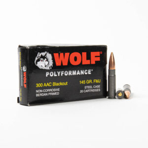 500rds – 300 AAC Blackout Wolf 145gr. FMJ Ammo