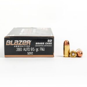 1000rds - 380 Auto Blazer Brass 95gr. FMJ Ammo