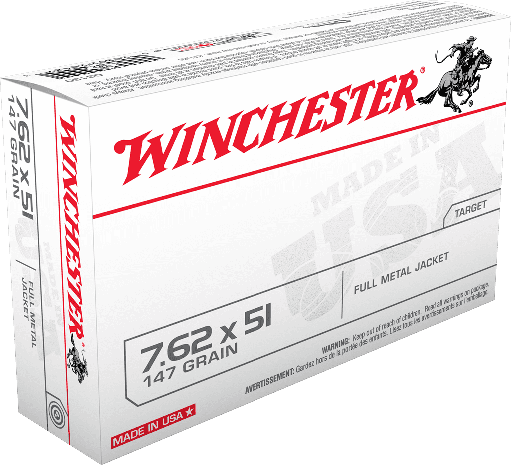 200rds - .308 / 7.62 Q3130 NATO Winchester 147gr. FMJ Ammo