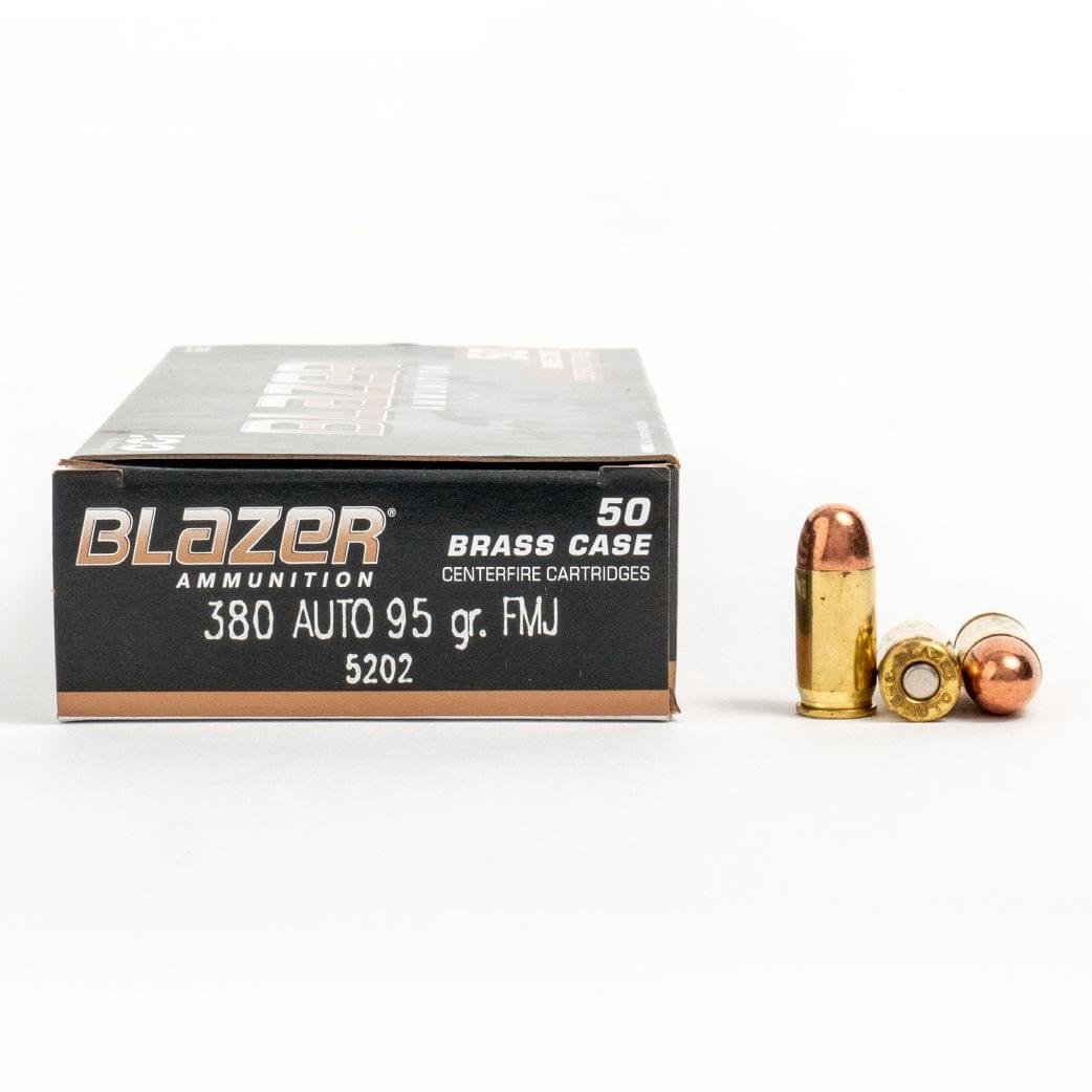 1000rds - 380 Auto Blazer Brass 95gr. FMJ Ammo